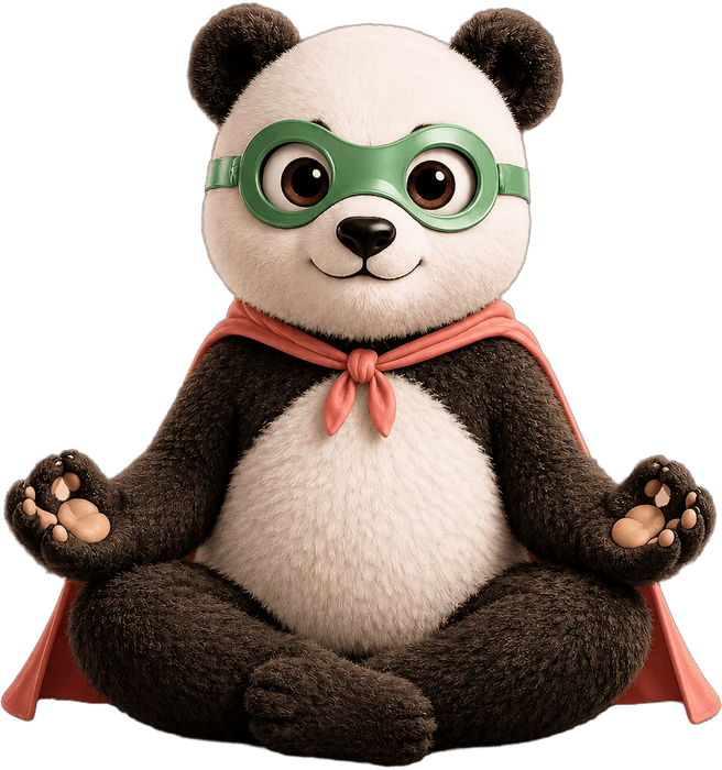 Pandi, la mascotte, examine le comparatif
