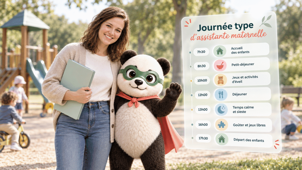 journée type pandi panda et assistante maternelle