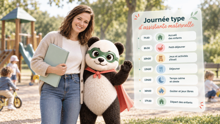 journée type pandi panda et assistante maternelle